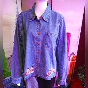 Christopher & Banks Denium Top